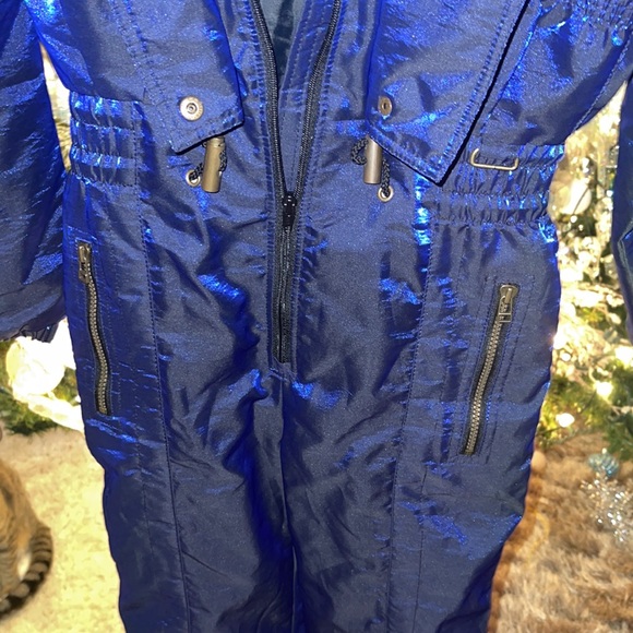 Updated measurements N I L S Skiwear Metallic Cobalt Blue ski suit - Picture 4 of 10